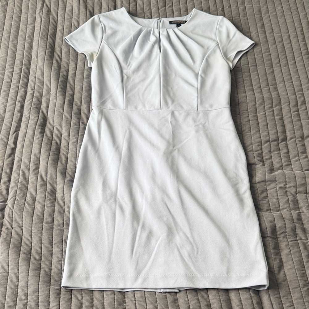 Banana Republic Baby Blue Cap Sleeve Mini Dress